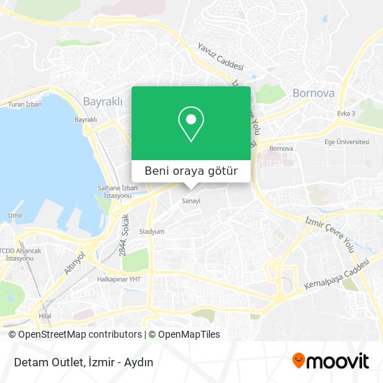 Detam Outlet harita