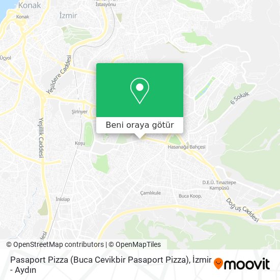 Pasaport Pizza (Buca Cevikbir Pasaport Pizza) harita