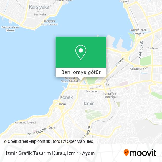 İzmir Grafik Tasarım Kursu harita