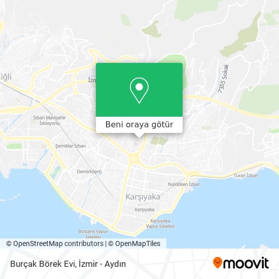 Burçak Börek Evi harita