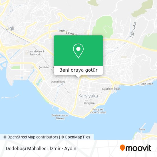 Dedebaşı Mahallesi harita