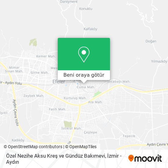 Özel Nezihe Aksu Kreş ve Gündüz Bakımevi harita