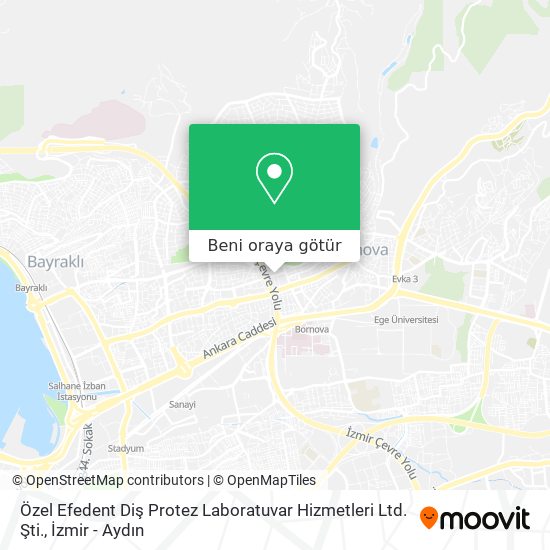 Özel Efedent Diş Protez Laboratuvar Hizmetleri Ltd. Şti. harita