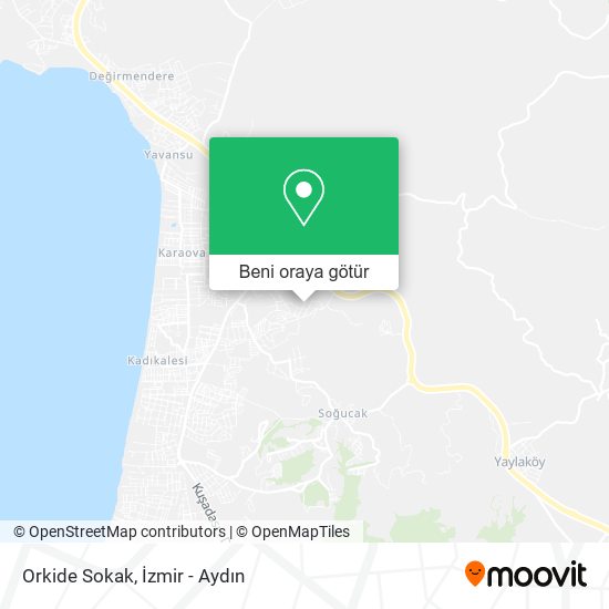 Orkide Sokak harita