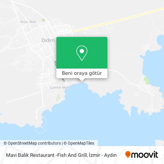 Mavi Balık Restaurant -Fish And Grill harita