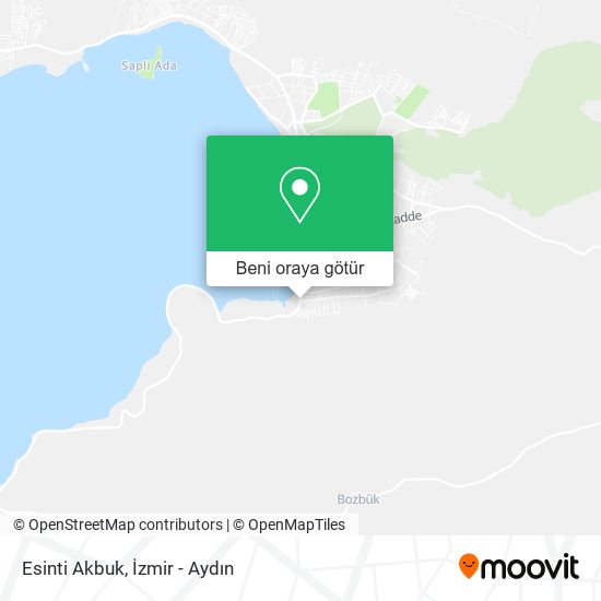 Esinti Akbuk harita