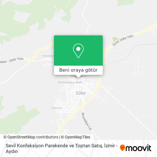 Sevil Konfeksiyon Parekende ve Toptan Satış harita