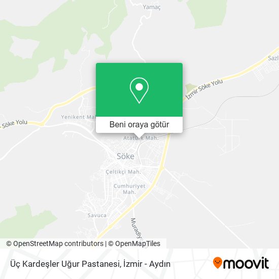 Üç Kardeşler Uğur Pastanesi harita