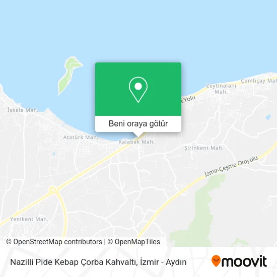 Nazilli Pide Kebap Çorba Kahvaltı harita