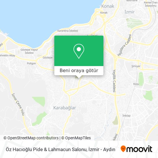 Öz Hacıoğlu Pide & Lahmacun Salonu harita