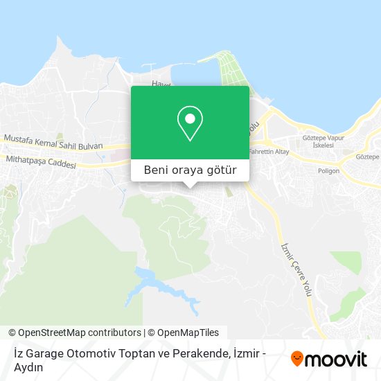 İz Garage Otomotiv Toptan ve Perakende harita