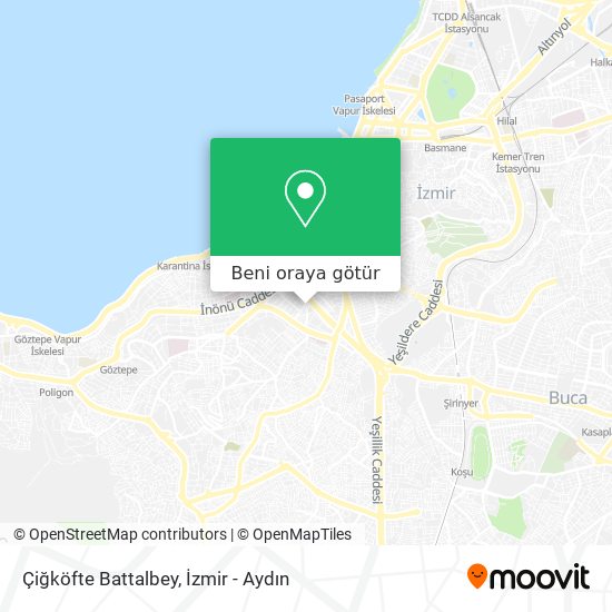 Çiğköfte Battalbey harita