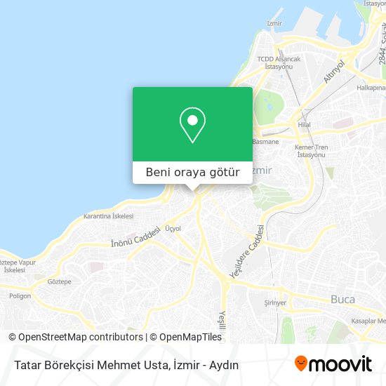 Tatar Börekçisi Mehmet Usta harita