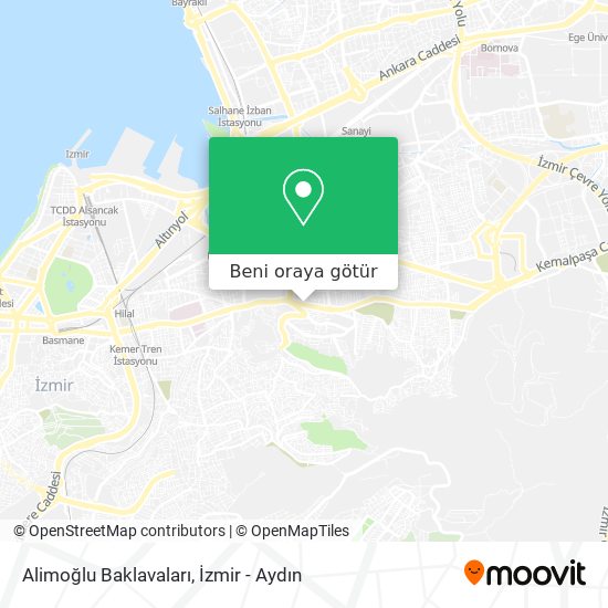 Alimoğlu Baklavaları harita