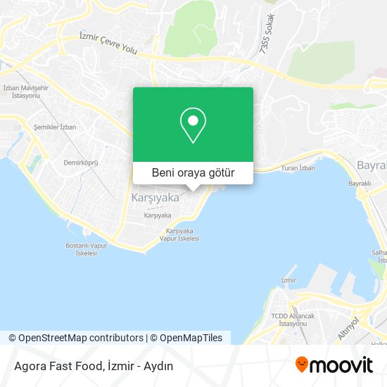 Agora Fast Food harita