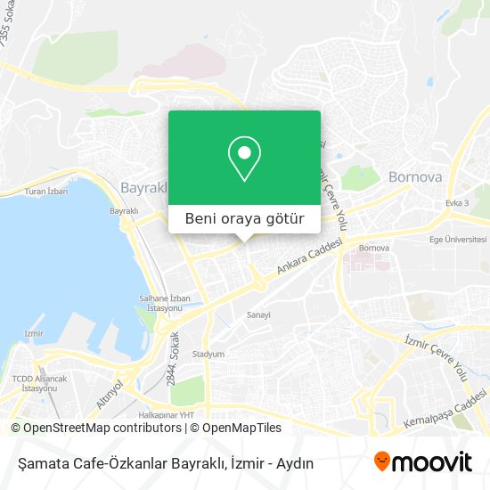 Şamata Cafe-Özkanlar Bayraklı harita
