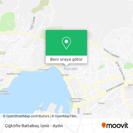 Çiğköfte Battalbey harita