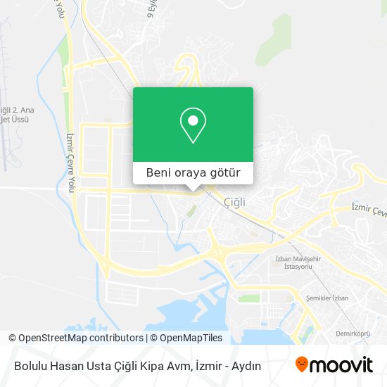 Bolulu Hasan Usta Çiğli Kipa Avm harita