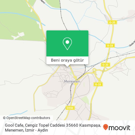 Gool Cafe, Cengiz Topel Caddesi 35660 Kasımpaşa, Menemen harita
