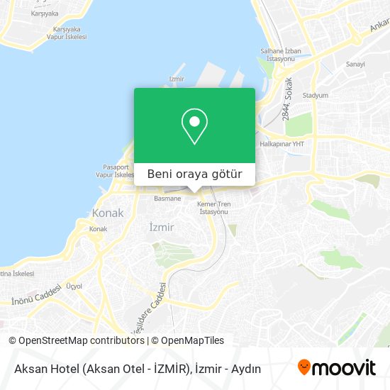 Aksan Hotel (Aksan Otel - İZMİR) harita