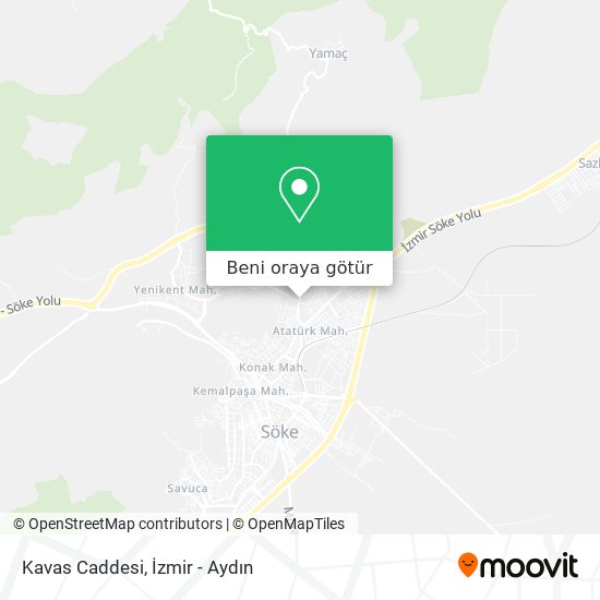 Kavas Caddesi harita