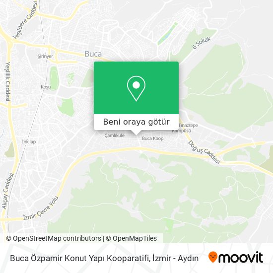 Buca Özpamir Konut Yapı Kooparatifi harita