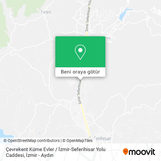 Çevrekent Küme Evler / İzmir-Seferihisar Yolu Caddesi harita