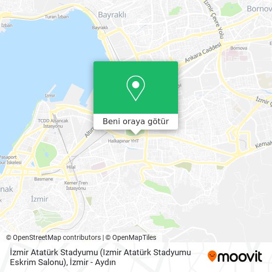 İzmir Atatürk Stadyumu (Izmir Atatürk Stadyumu Eskrim Salonu) harita
