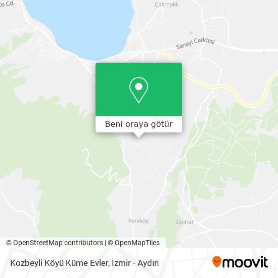 Kozbeyli Köyü Küme Evler harita
