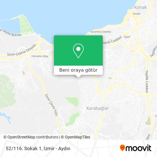 52/116. Sokak 1 harita