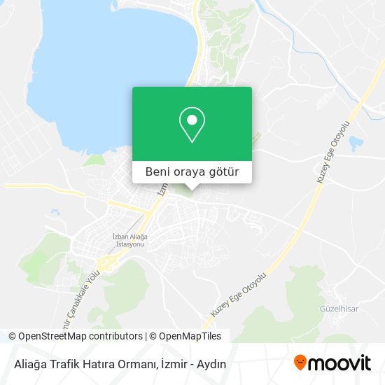 Aliağa Trafik Hatıra Ormanı harita
