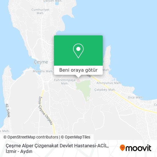 Çeşme Alper Çizgenakat Devlet Hastanesi-ACİL harita