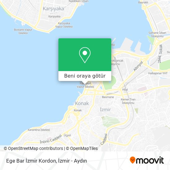 Ege Bar İzmir Kordon harita