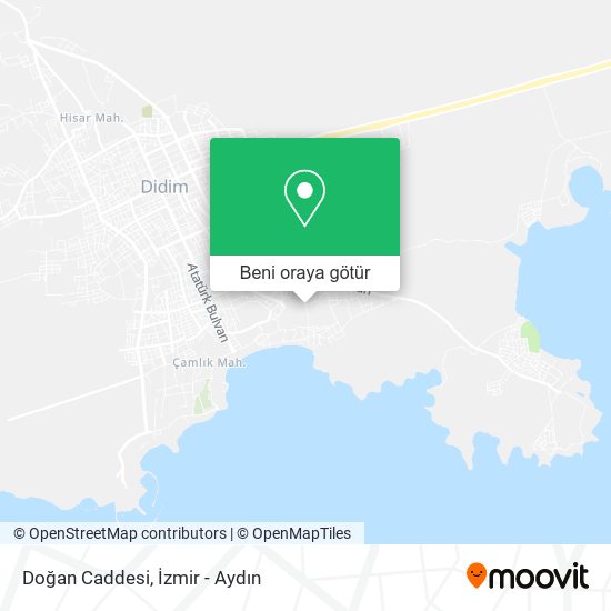 Doğan Caddesi harita