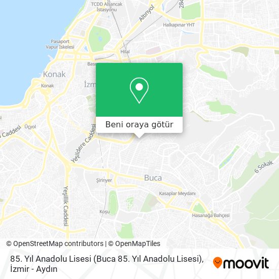 85. Yıl Anadolu Lisesi harita