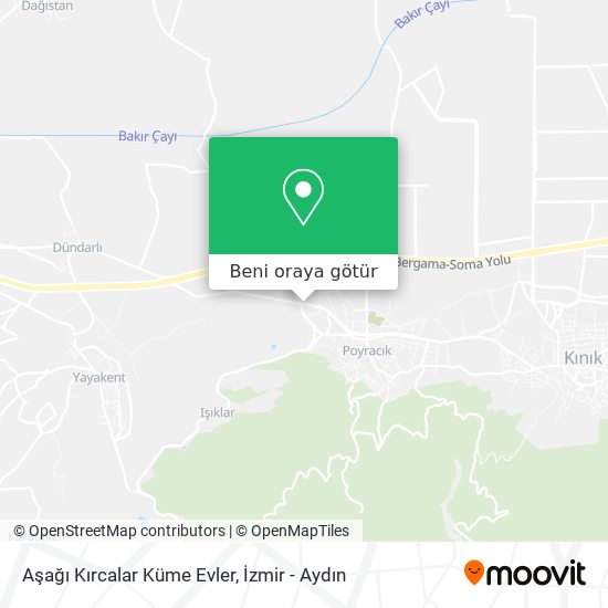 Aşağı Kırcalar Küme Evler harita
