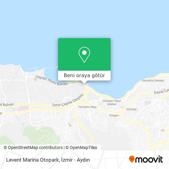 Levent Marina Otopark harita