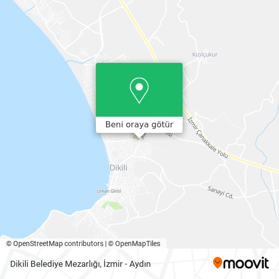 Dikili Belediye Mezarlığı harita