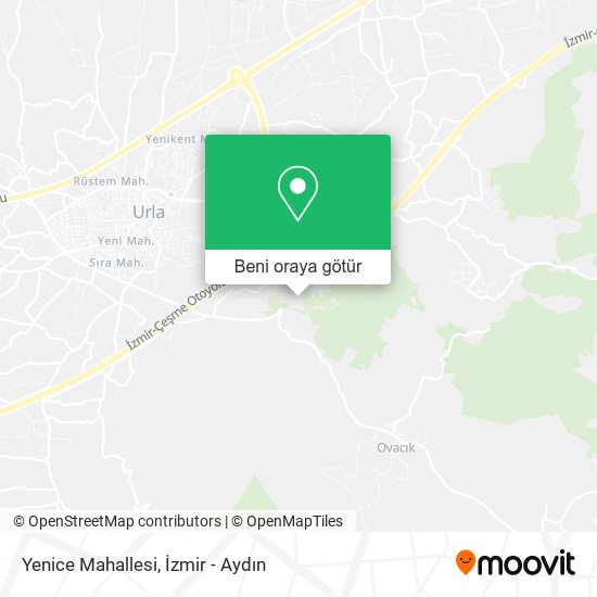Yenice Mahallesi harita