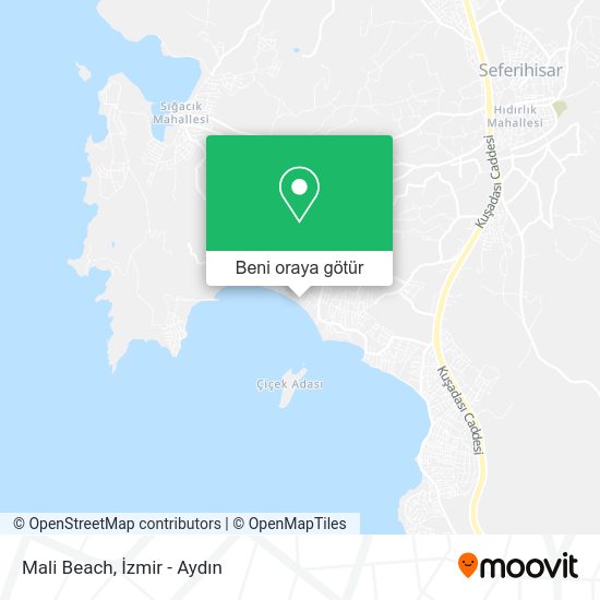 Mali Beach harita