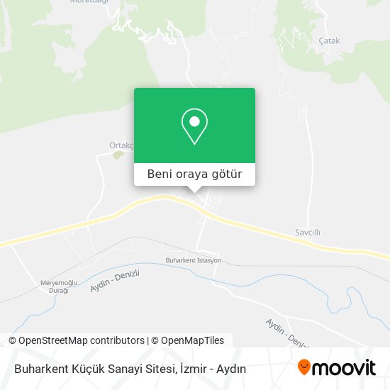 Buharkent Küçük Sanayi Sitesi harita