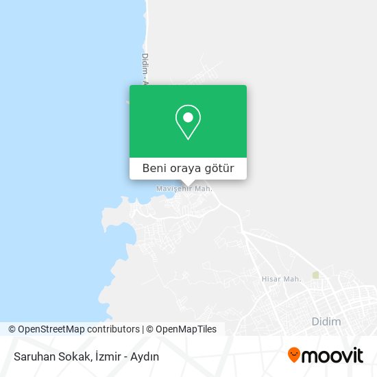 Saruhan Sokak harita