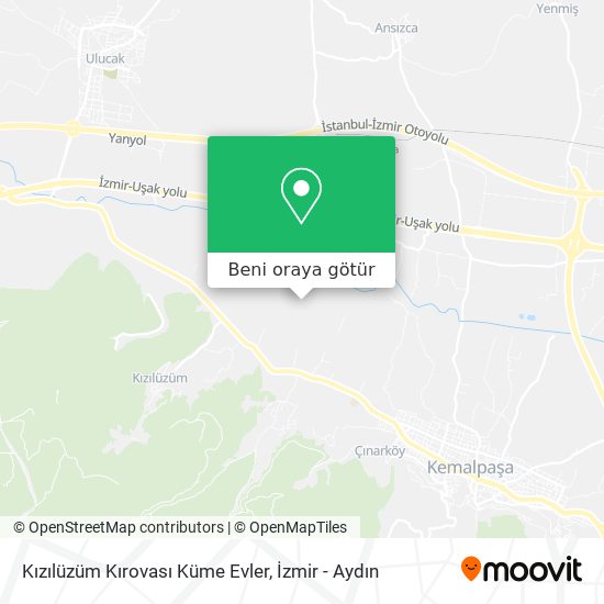 Kızılüzüm Kırovası Küme Evler harita