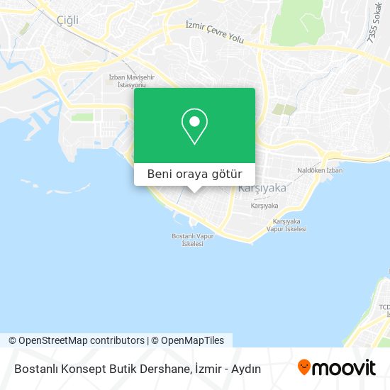 Bostanlı Konsept Butik Dershane harita