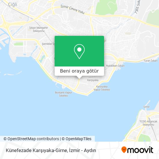 Künefezade Karşıyaka-Girne harita