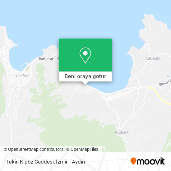 Tekin Kipöz Caddesi harita