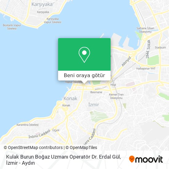 Kulak Burun Boğaz Uzmanı Operatör Dr. Erdal Gül harita