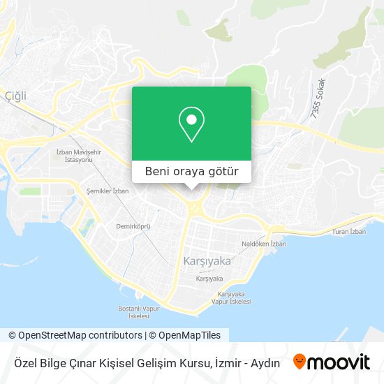 Özel Bilge Çınar Kişisel Gelişim Kursu harita