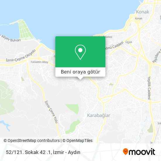 52/121. Sokak 42 .1 harita