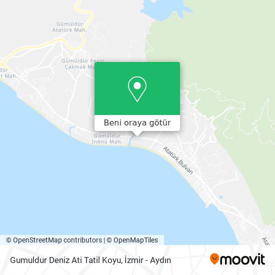 Gumuldur Deniz Ati Tatil Koyu harita